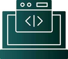 Web coding Vector Icon Design