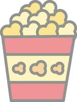 Popcorn Vector Icon Design