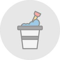 Bucket Vector Icon Design