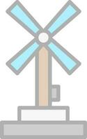 Windmill Vector Icon Design