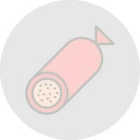 diseño de icono de vector de salami