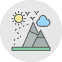 Mountaineering Vector Icon Design