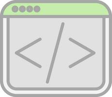 Web coding Vector Icon Design