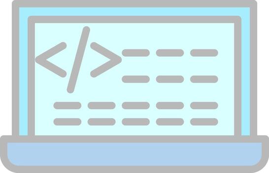 Coding Vector Icon Design