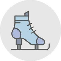 Ice skates Vector Icon Design