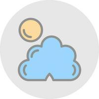 Dark cloud cover Vector Icon Design