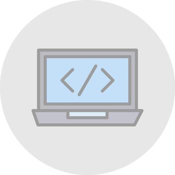 Coding Vector Icon Design