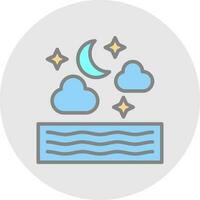 Night Vector Icon Design