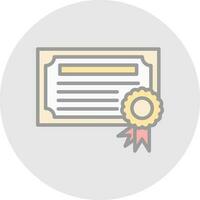 Certificate Vector Icon Design