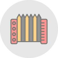 Accordion Vector Icon Design