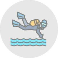 Scuba dive Vector Icon Design