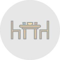 Dining table Vector Icon Design