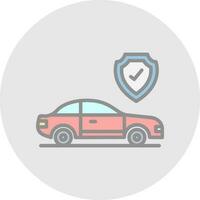 Car insurance Vector Icon Design