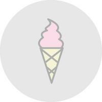 Ice cream cone Vector Icon Design