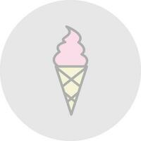 Ice cream cone Vector Icon Design