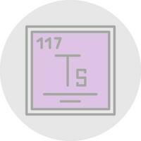 Tennessine Vector Icon Design