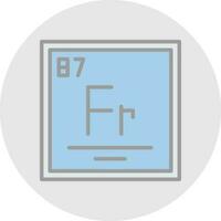 Francium Vector Icon Design