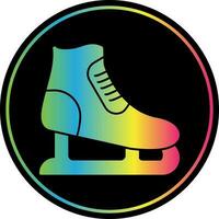 diseño de icono de vector de patinaje sobre hielo