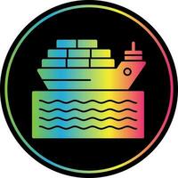 Cargo ship Vector Icon Design