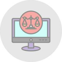 legal vector icono diseño