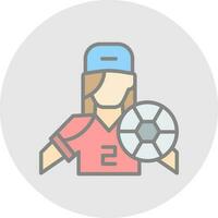 diseño de icono de vector de jugador de fútbol