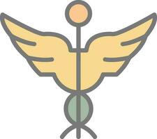 Caduceus Vector Icon Design