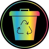 Waste bin Vector Icon Design