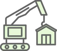 Construction site Vector Icon Design