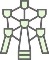 Atomium Vector Icon Design