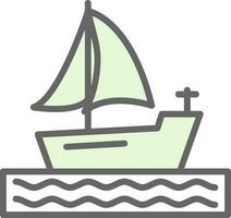 Boat Vector Icon Design