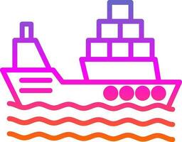 diseño de icono de vector de barco