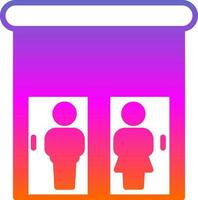 Public toilet Vector Icon Design