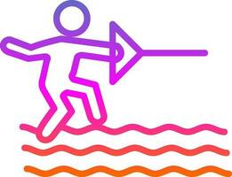 Water ski Vector Icon Design