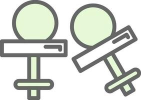 Cufflinks Vector Icon Design