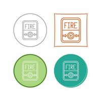 Fire Button Vector Icon