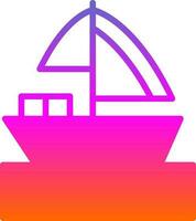 diseño de icono de vector de barco