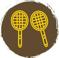 Badminton Vector Icon Design