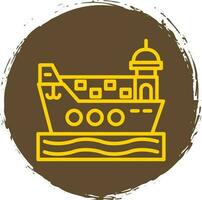 Cargo ship Vector Icon Design