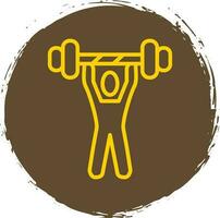 Weightlifting Vector Icon Design