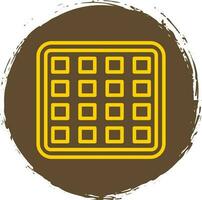 Waffle Vector Icon Design