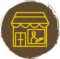 Shopkeeper Vector Icon Design