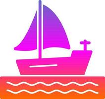 Boat Vector Icon Design