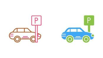 icono de vector de estacionamiento