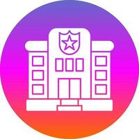 Police station Vector Icon Design