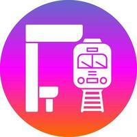 diseño de icono de vector de metro