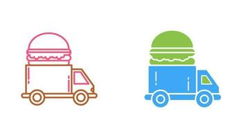 Fast Food Truck Vector Icon