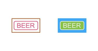 icono de vector de signo de cerveza