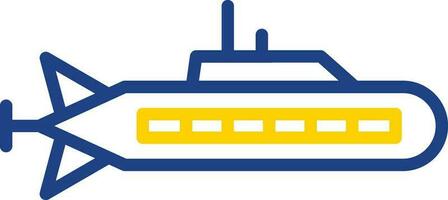 Submarine Vector Icon Design