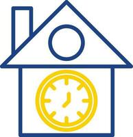 diseño de icono de vector de reloj de cuco