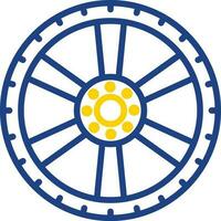 Alloy wheel Vector Icon Design